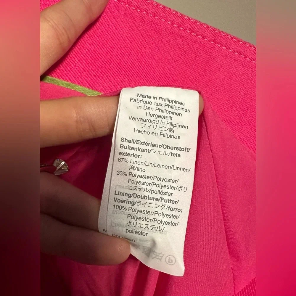 J Crew NWT Blazer (10) & NWOT Pants (8) Fuchsia Pink Stretch Linen